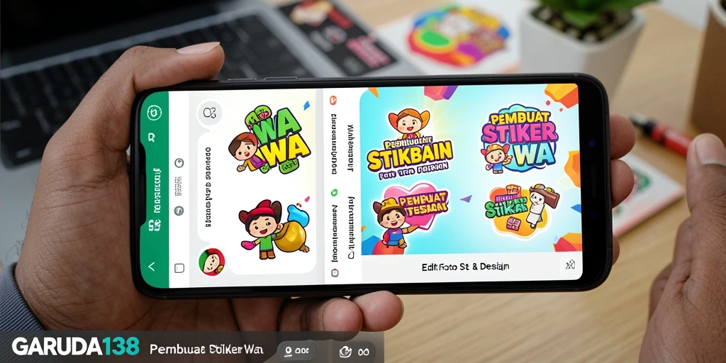 Antarmuka GARUDA138 untuk membuat stiker WA yang sederhana dan intuitif.