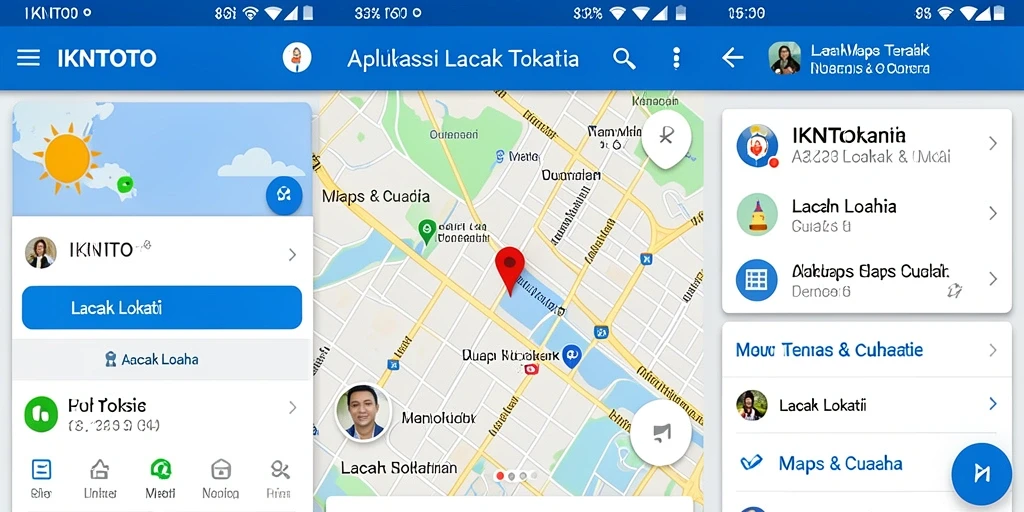 Tampilan antarmuka IKNTOTO yang sederhana dan fungsional untuk Lacak Lokasi.