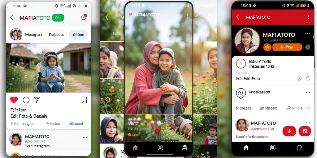 Tampilan antarmuka MAFIATOTO dengan pilihan filter Instagram yang menarik.