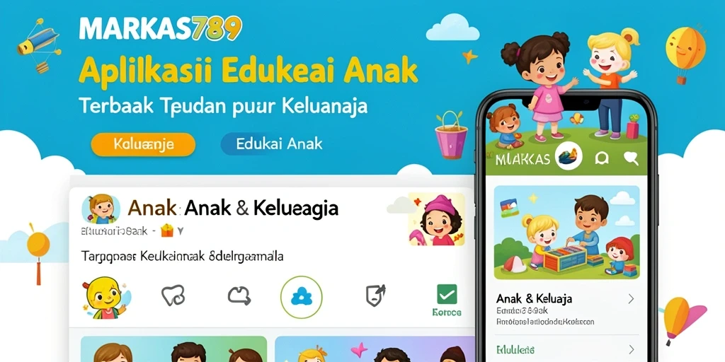 Tampilan antarmuka interaktif aplikasi Edukasi Anak