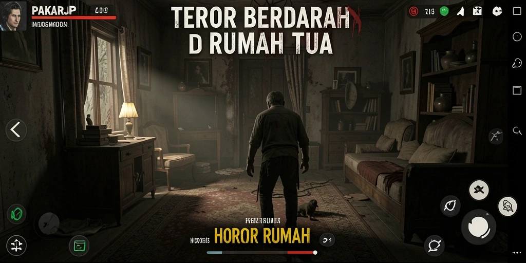 Tampilan antarmuka PAKARJP yang menyeramkan dan penuh misteri.