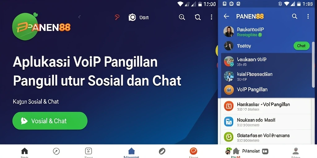 Antarmuka aplikasi PANEN88 yang intuitif dan mudah digunakan.