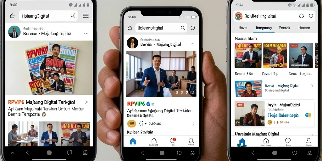 Antarmuka aplikasi Majalah Digital RPVIP6 yang menarik dan fungsional.