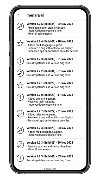 Riwayat Versi menara4d untuk Pengguna Android